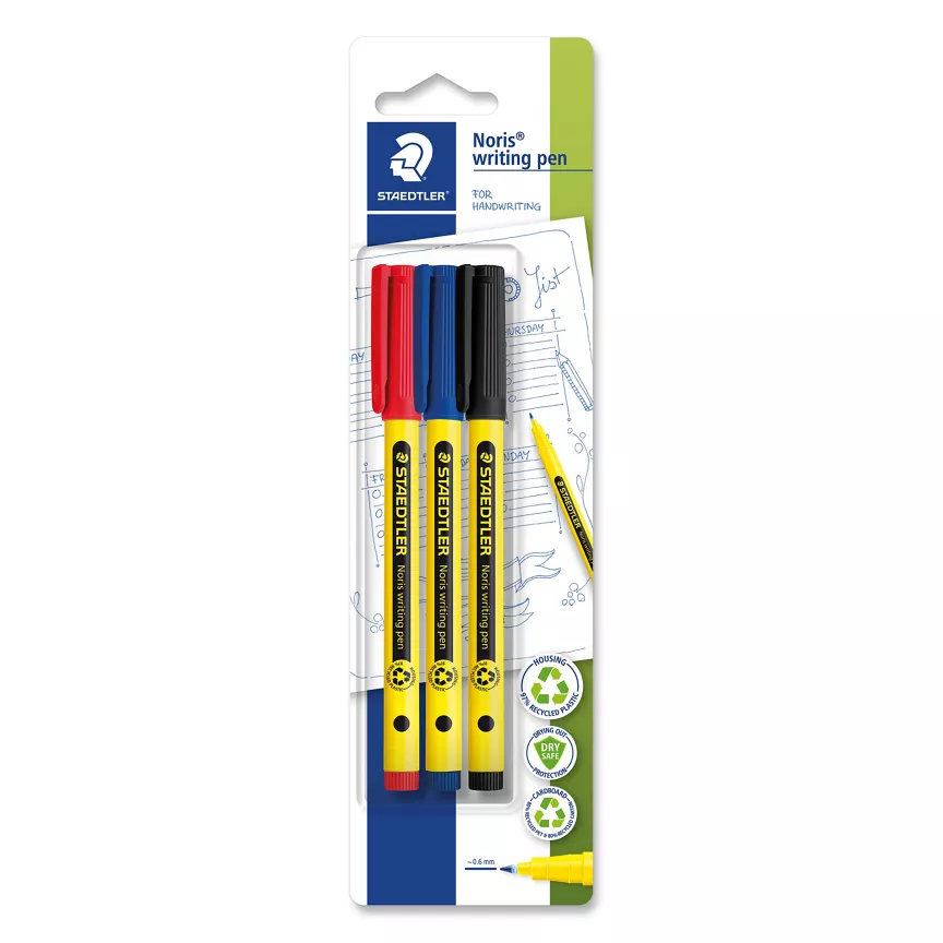 Staedtler Noris Handwriting Pens 3pk