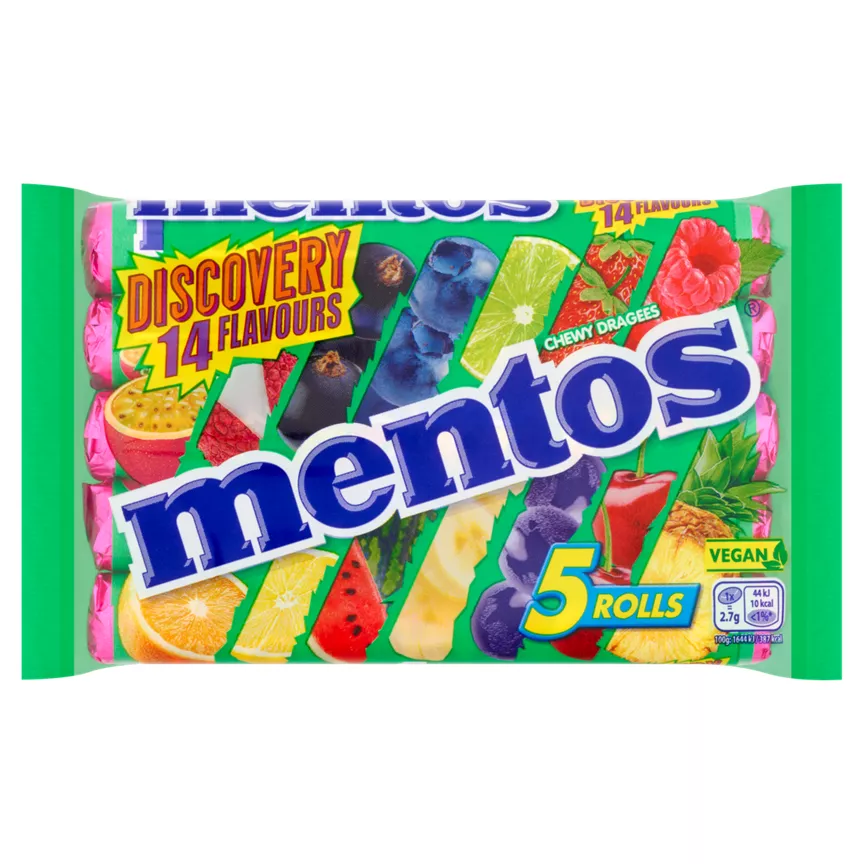 Mentos Discovery Chewy Dragees 5 x 37.5g