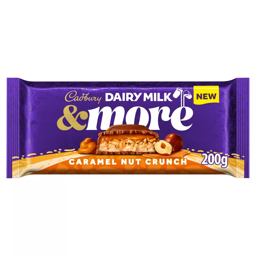 Cadbury Dairy Milk & More Caramel Nut Crunch 200g - Image 1