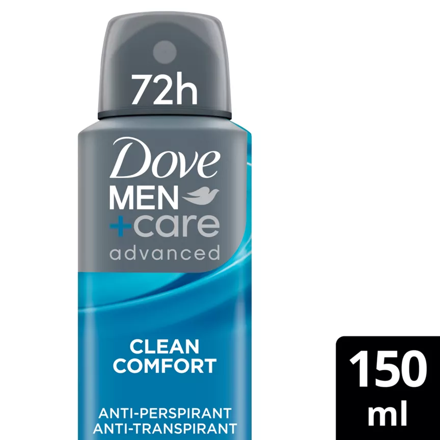 Dove Men+Care Advanced Antiperspirant Deodorant Aerosol Clean Comfort 150 ml