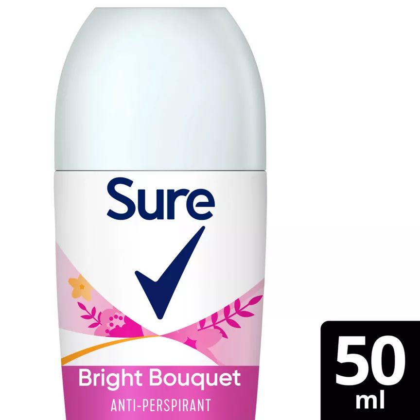 Sure Anti-Perspirant Roll On Bright Bouquet 50 ml