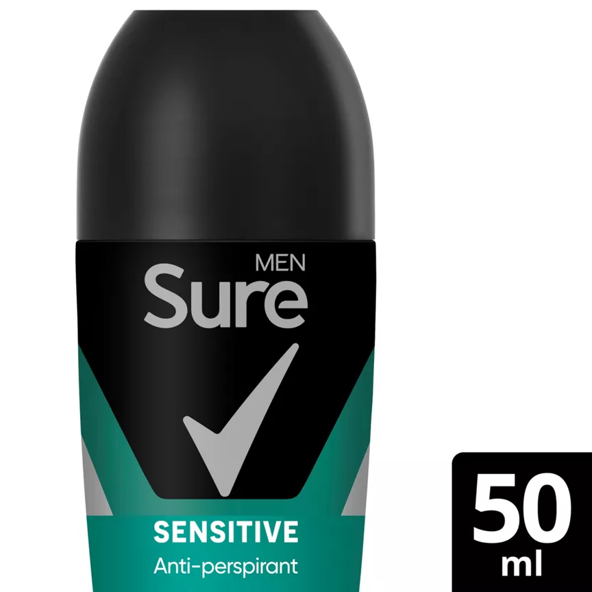 Sure Antiperspirant Roll On Sensitive 50 ml