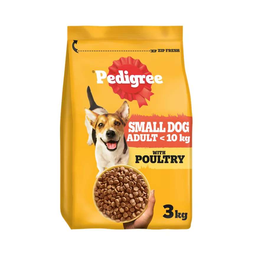 Pedigree Complete Adult Small Dog Dry Poultry and Vegetables 3kg