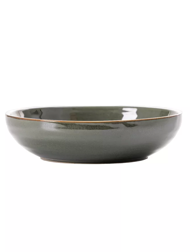 George Home Green Reactive Glaze Pasta Bowl
