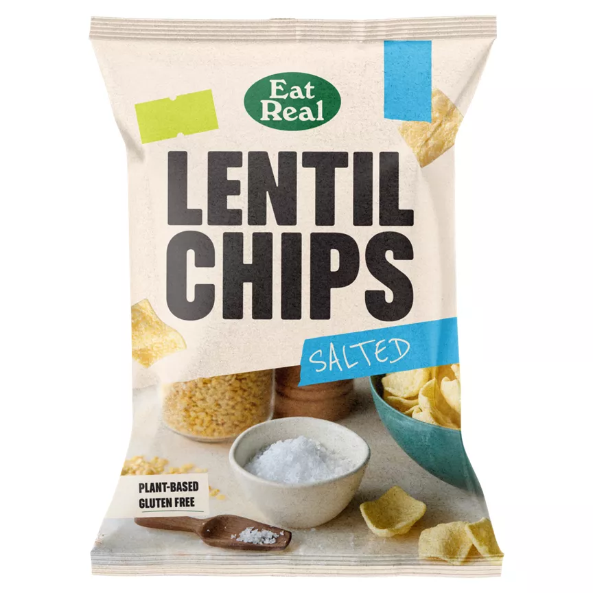 Eat Real Lentil Chips Salted 95g
