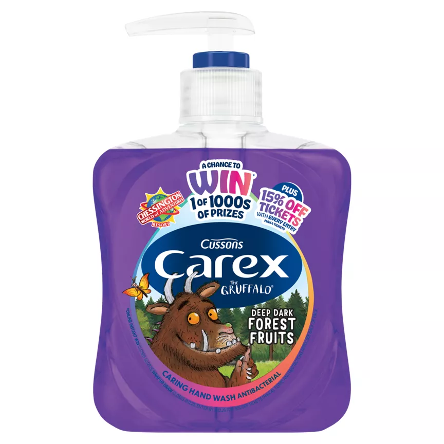 Carex The Gruffalo Deep Dark Forest Fruits Caring Hand Wash Antibacterial 250ml