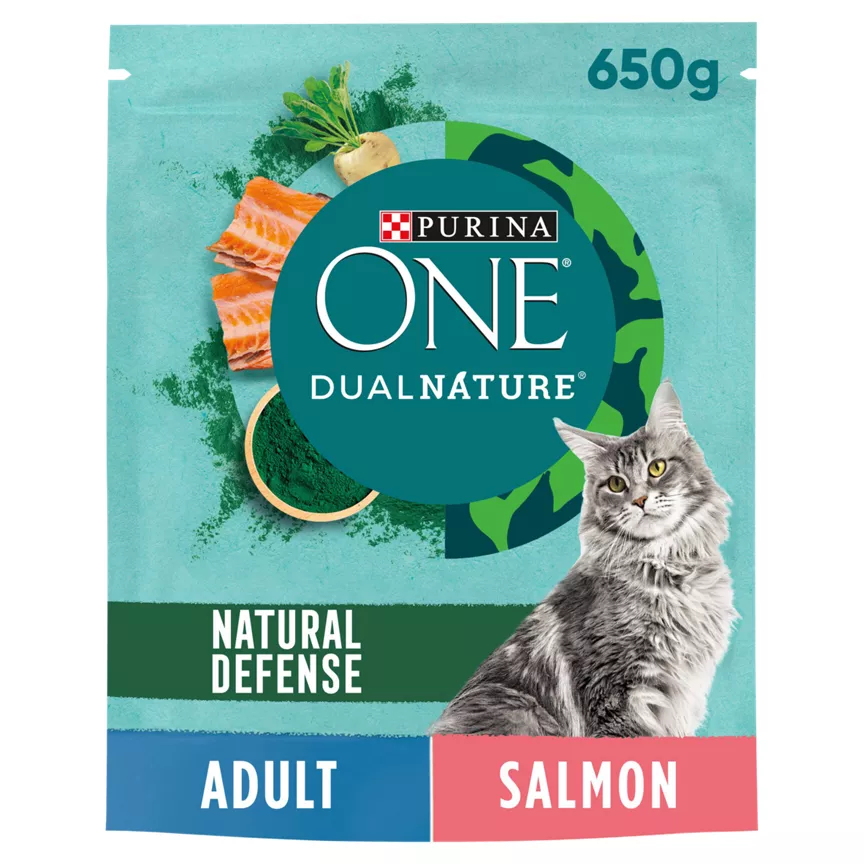 Purina ONE DualNature Natural Defense Adult Salmon 650g