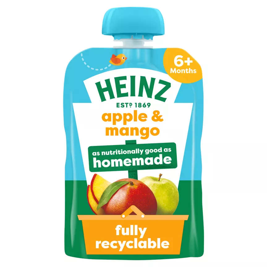 Heinz By Nature Apple & Mango 4+ Months 100g