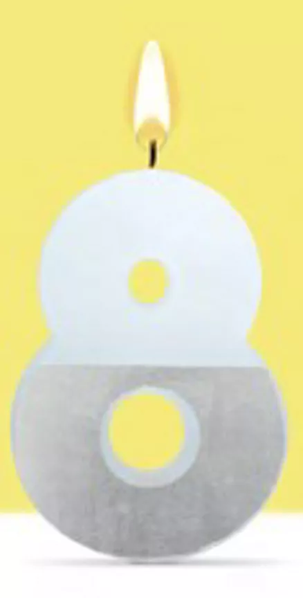 George Home Large Foil Candle - 8