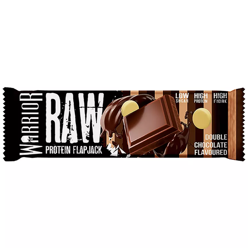 Warrior Double Chocolate Flavoured Raw Protein Flapjack 75g