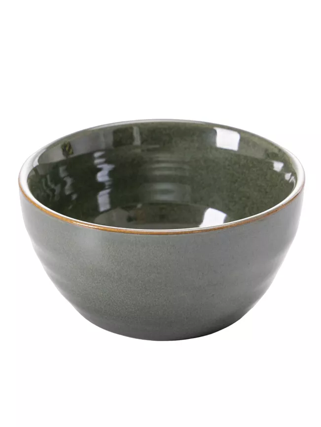 George Home Green Reactive Glaze Nibble Bowl