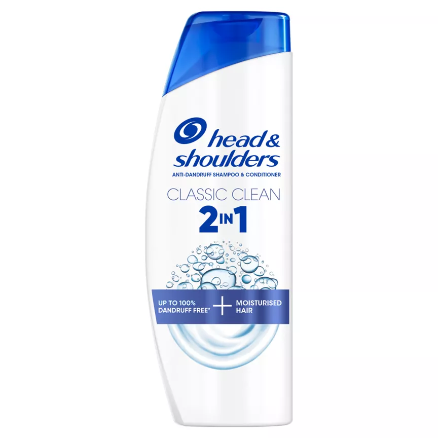 Head & Shoulders Classic Clean 2in1 Anti Dandruff Shampoo 250ml. Refreshing Clean Scent - Image 1