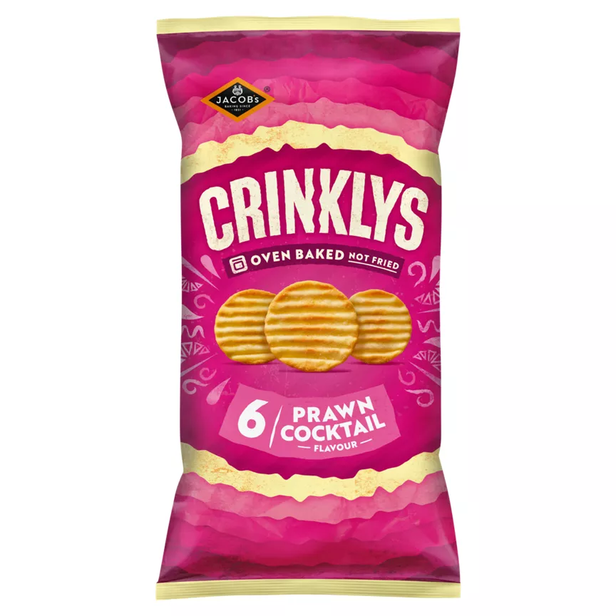 Jacob's Crinklys Prawn Cocktail Flavour 6x23g