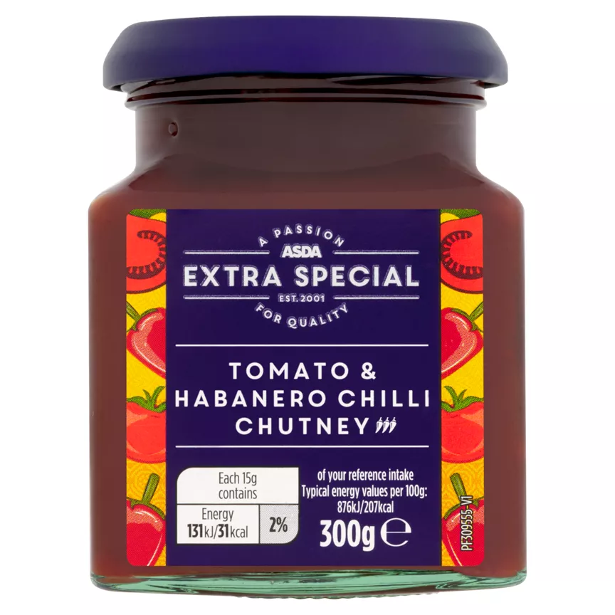 ASDA Extra Special Tomato & Habanero Chilli Chutney 300g