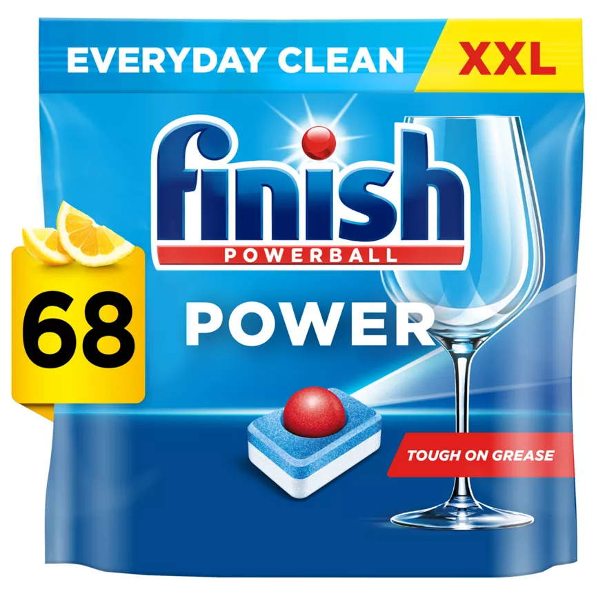 Finish Power All in One Dishwasher Tablets Lemon - 68 Tabs