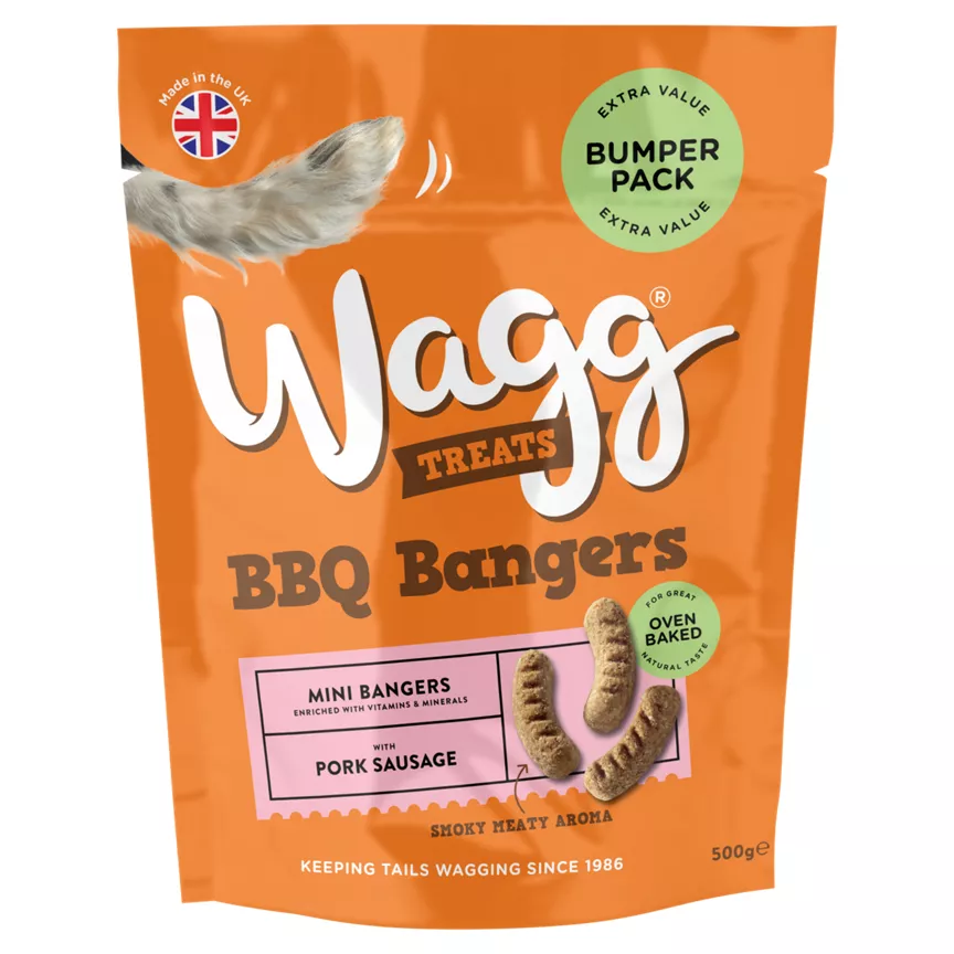 Wagg Treats BBQ Bangers 500g