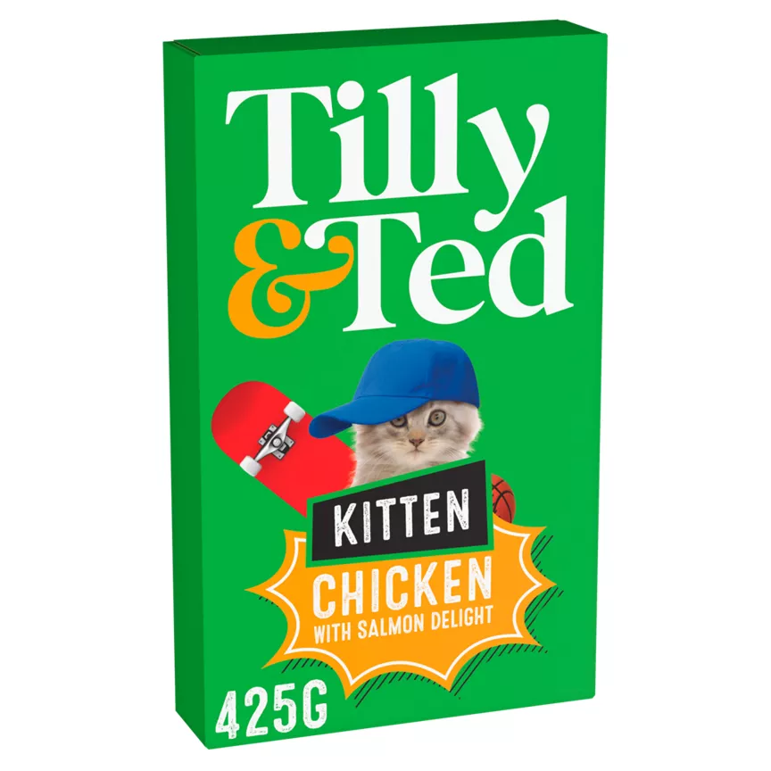 Tilly & Ted Kitten Chicken with Salmon Delight 425g