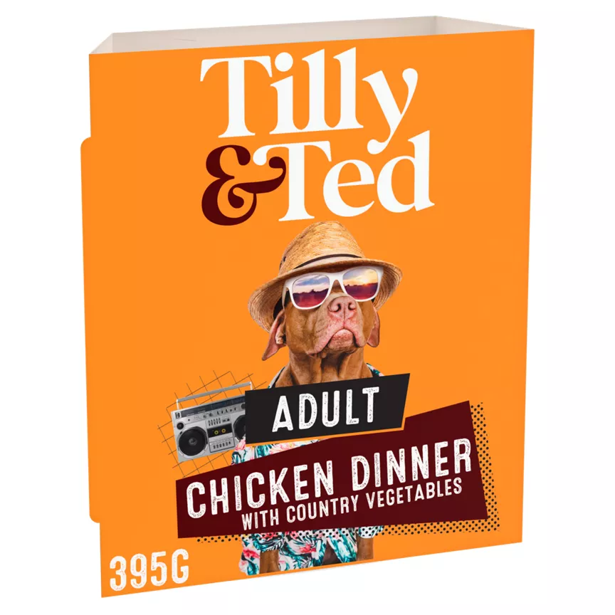Tilly & Ted Adult Chicken Dinner with Country Vegetables 395g