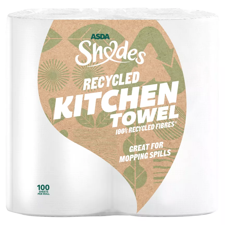 ASDA Shades Recycled Kitchen Towel
