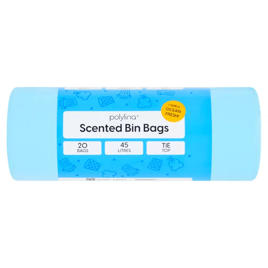 Polylina 20 Scented Bin Bags 45 Litres
