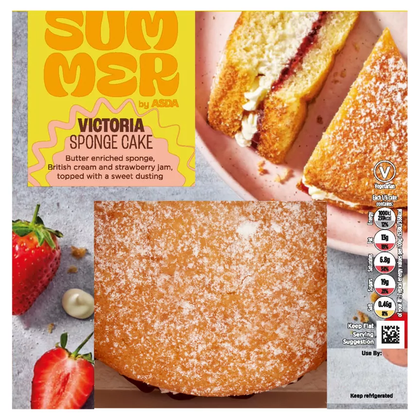 ASDA Tiger Victoria Sponge Cake