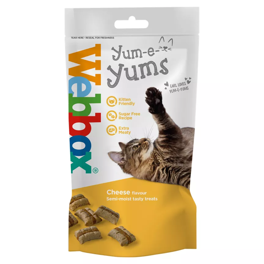 Webbox Yum-e-Yums Semi-Moist Tasty Treats Cheese Flavour 40g