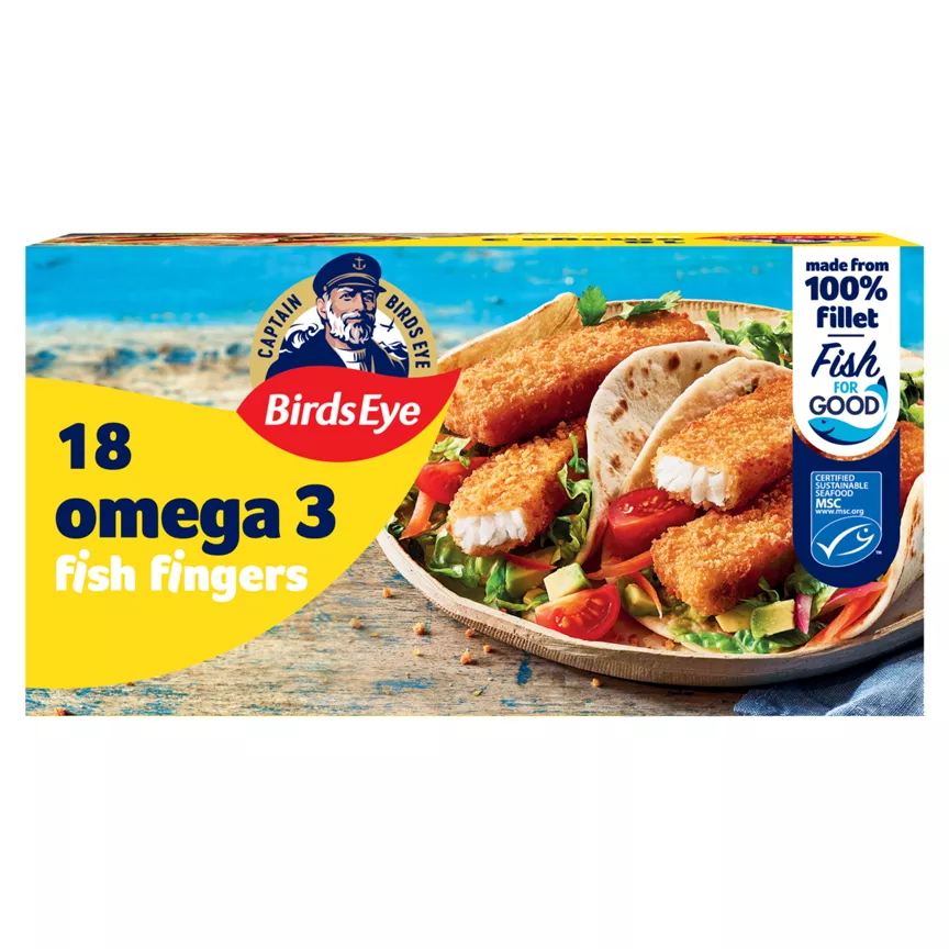 Birds Eye 18 Omega 3 Fish Fingers 504g