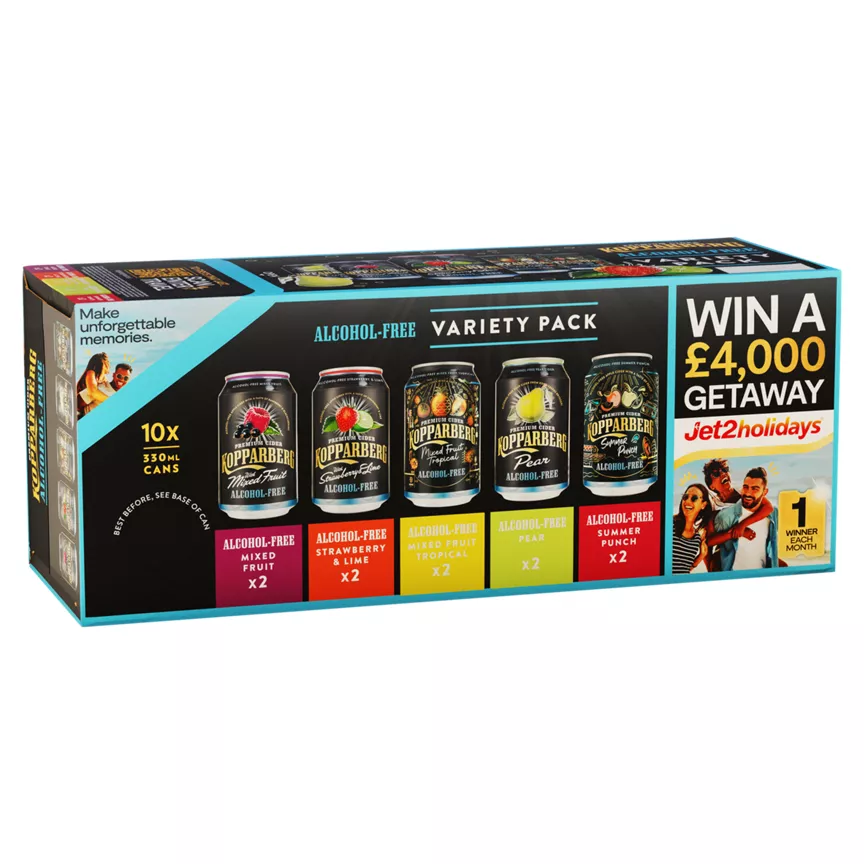 Kopparberg Alcohol-free Variety Pack 10 x 330ml