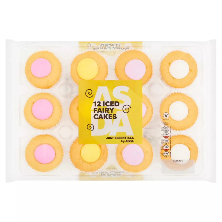 The BAKERY at ASDA 12 Iced Fairy Cakes