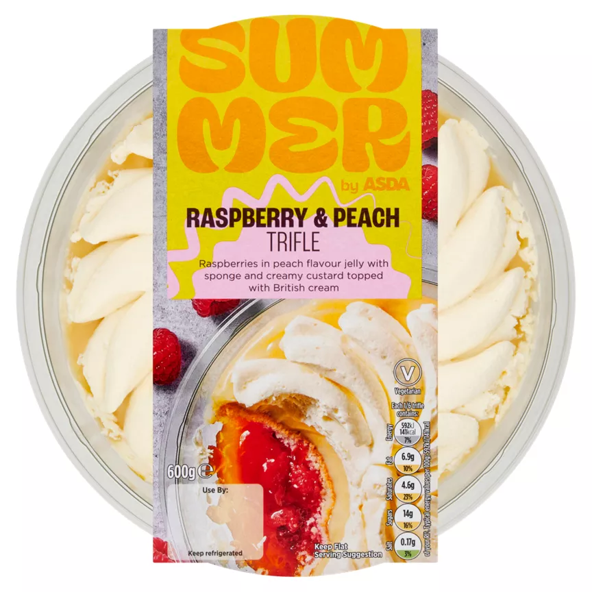 Summer by ASDA Raspberry & Peach Trifle 600g