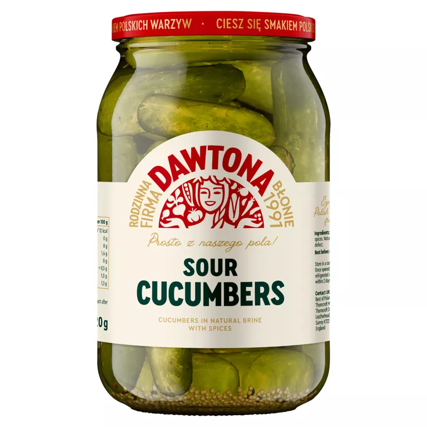 Dawtona Soured Cucumbers 900g