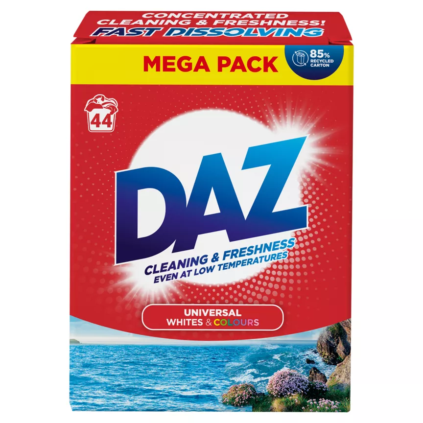 Daz Washing Powder 2.2 kg 44 Washes, Whites & Colours