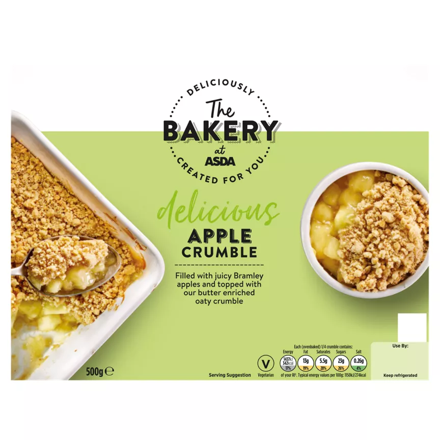 The BAKERY at ASDA Delicious Apple Crumble 500g