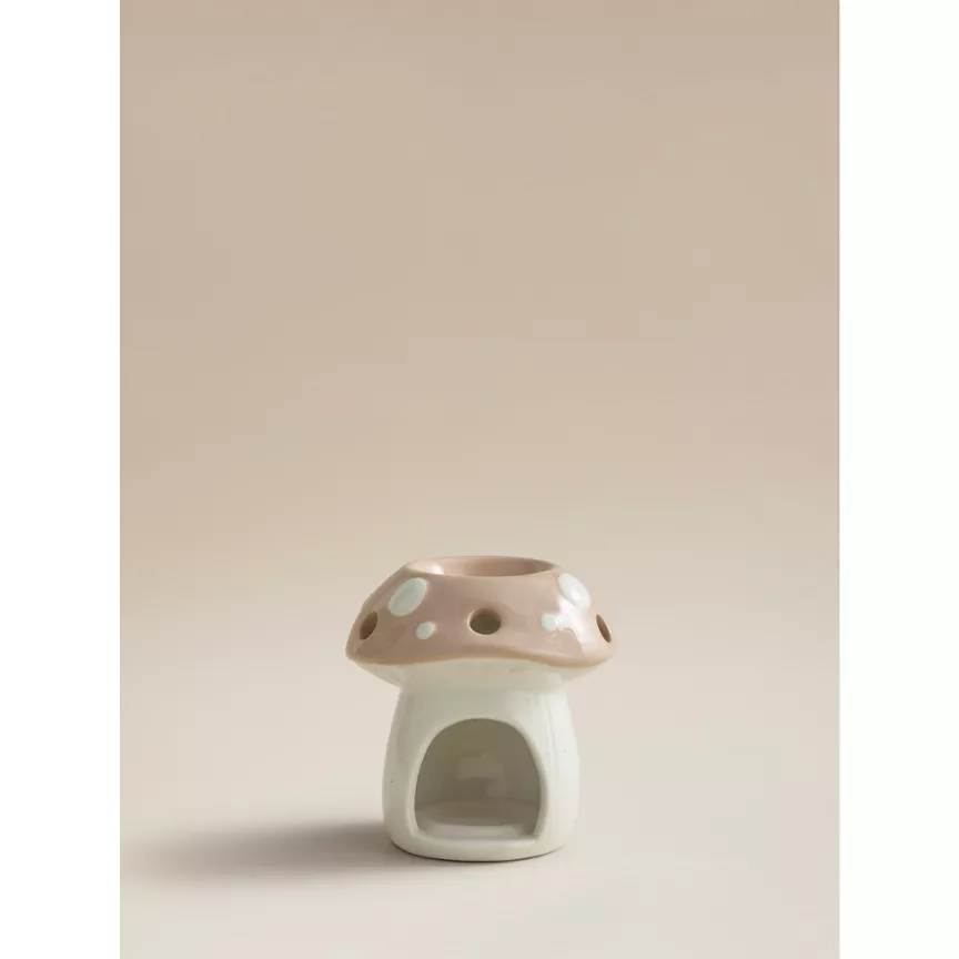 George Home Natural Toadstool-Shaped Ceramic Oil Burner
