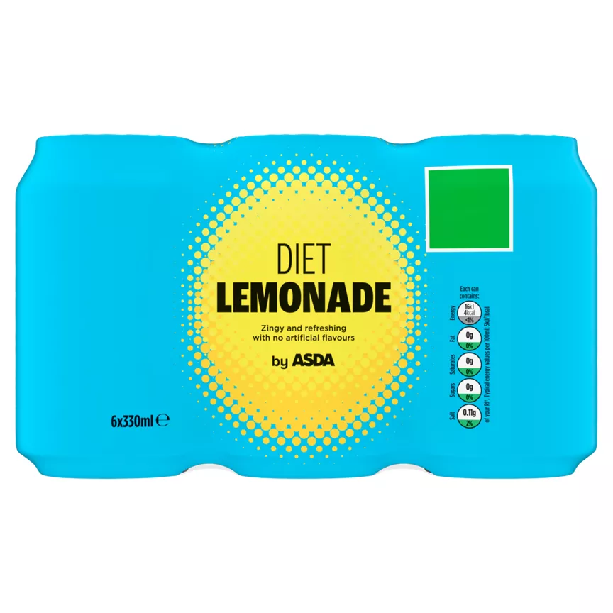 ASDA Diet Lemonade 6 x 330ml