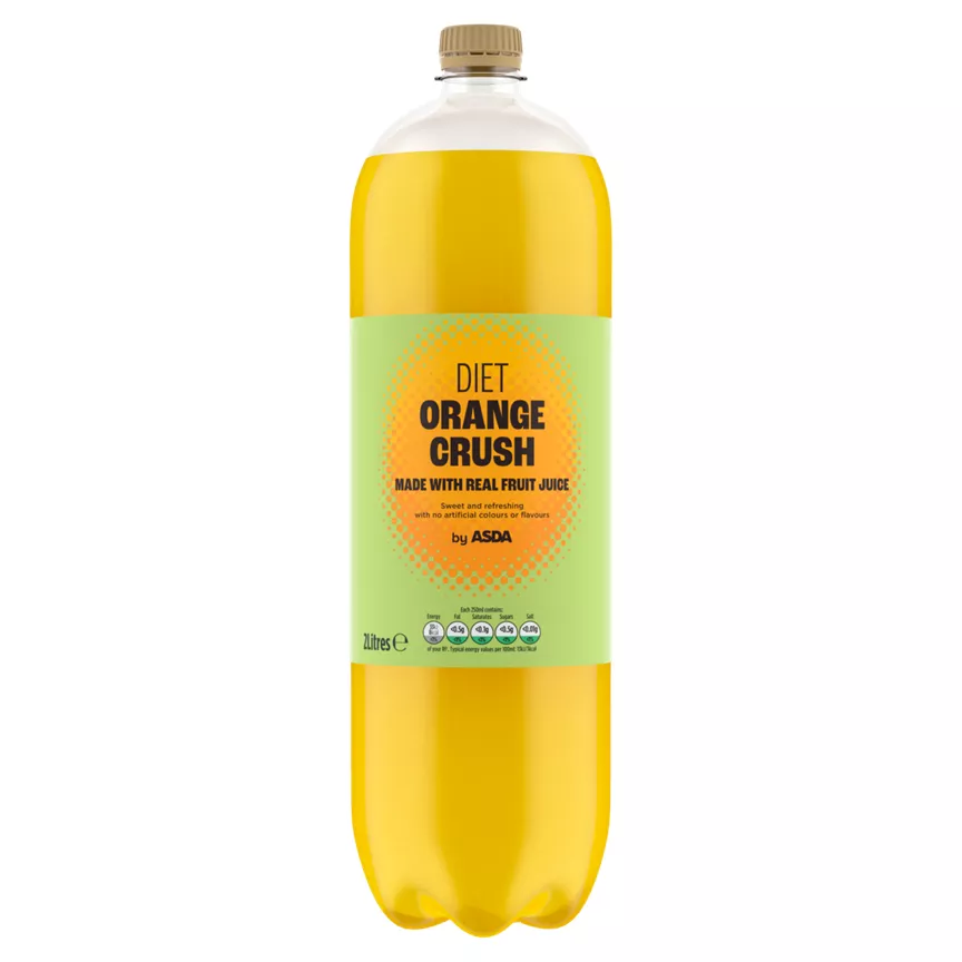 ASDA Diet Orange Crush 2 Litres