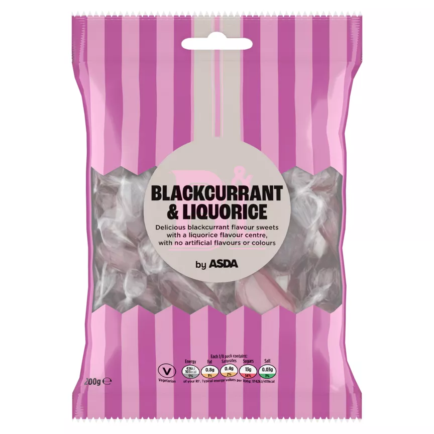 ASDA Blackcurrant & Liquorice 200g