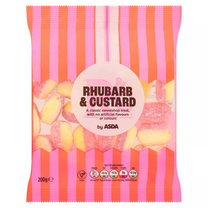 ASDA Rhubarb & Custard 200g