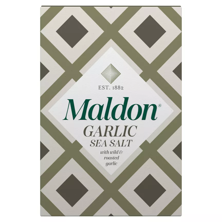 Maldon Garlic Sea Salt with Wild and Roasted Garlic Maldon 100g