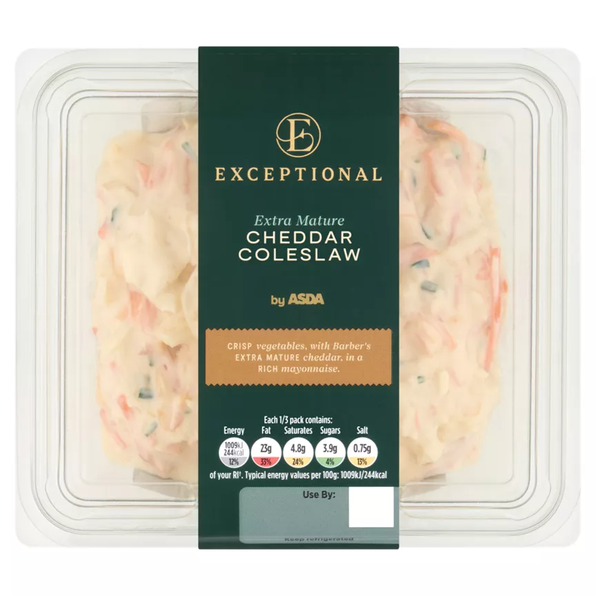Exceptional by ASDA Extra Mature Cheddar Coleslaw 300g