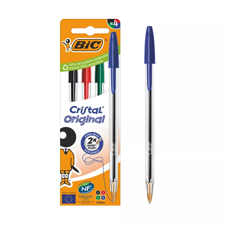 Bic Cristal Original Ball Pens x4