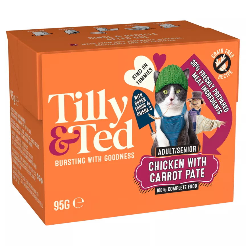Tilly & Ted Adult/Senior Chicken with Carrot Pate 95g