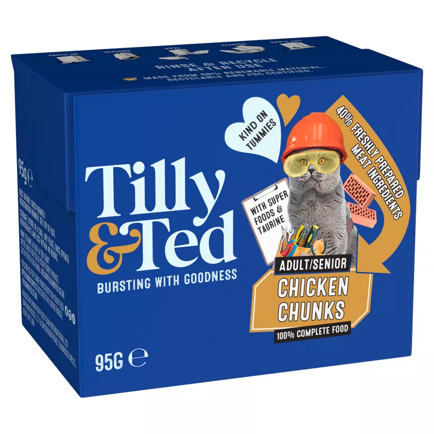 Tilly & Ted Adult/Senior Chicken Chunks 95g