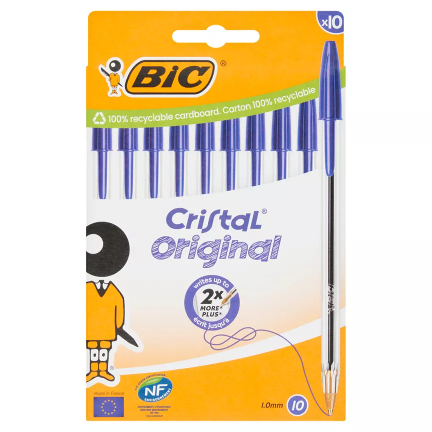 Bic Cristal Original Ball Pens x10