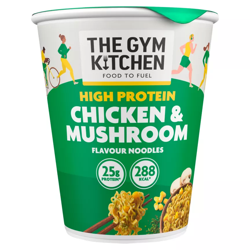 The Gym Kitchen Chicken & Mushroom Flavour Noodles 64g