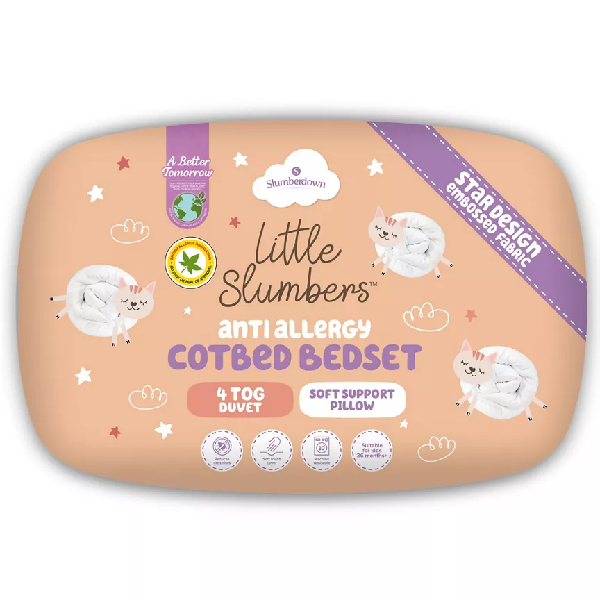 Little Slumbers Cot Bedding Set - 4 tog