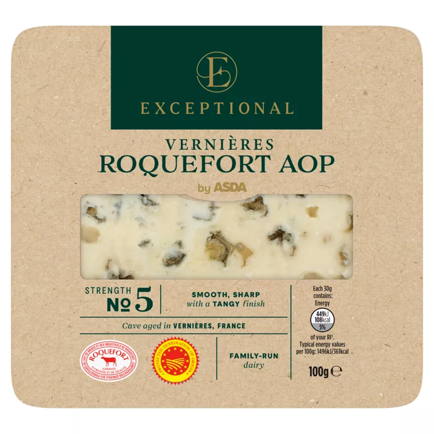 Exceptional by ASDA Vernières Roquefort AOP 100g