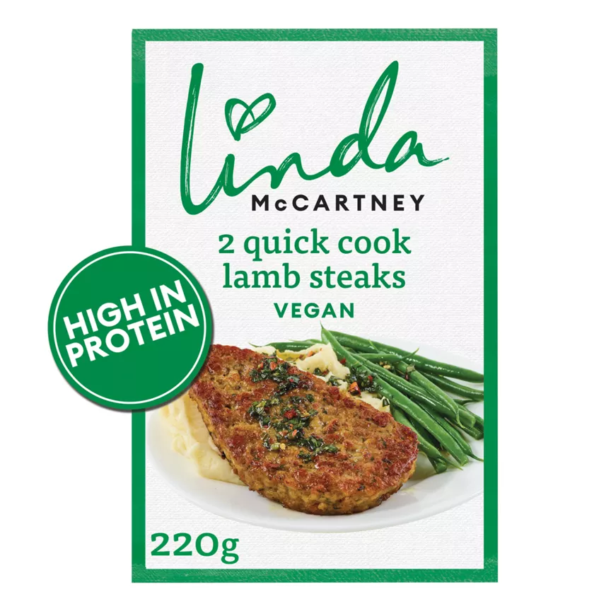Linda McCartney's 2 Vegetarian Quick Cook Lamb Steaks 220g