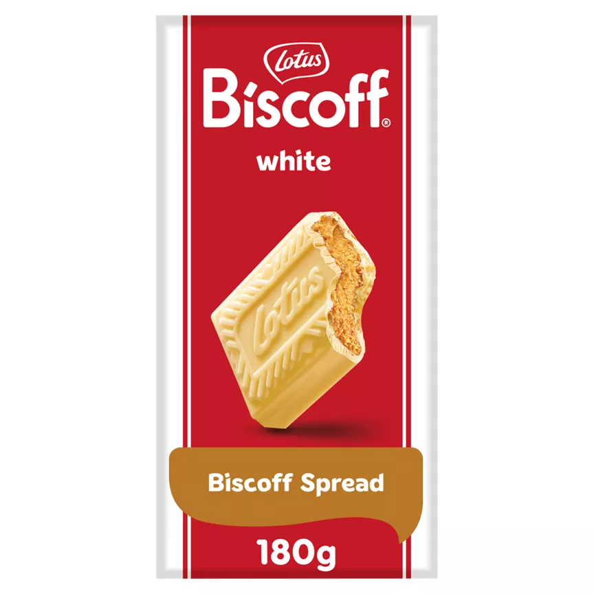 Lotus Biscoff White Chocolate with Biscoff Cream 180g