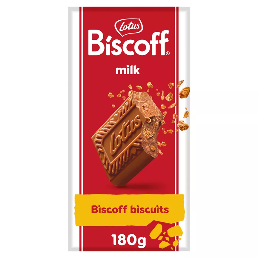 Lotus Biscoff Milk Chocolate with Biscoff Crumbs 180g